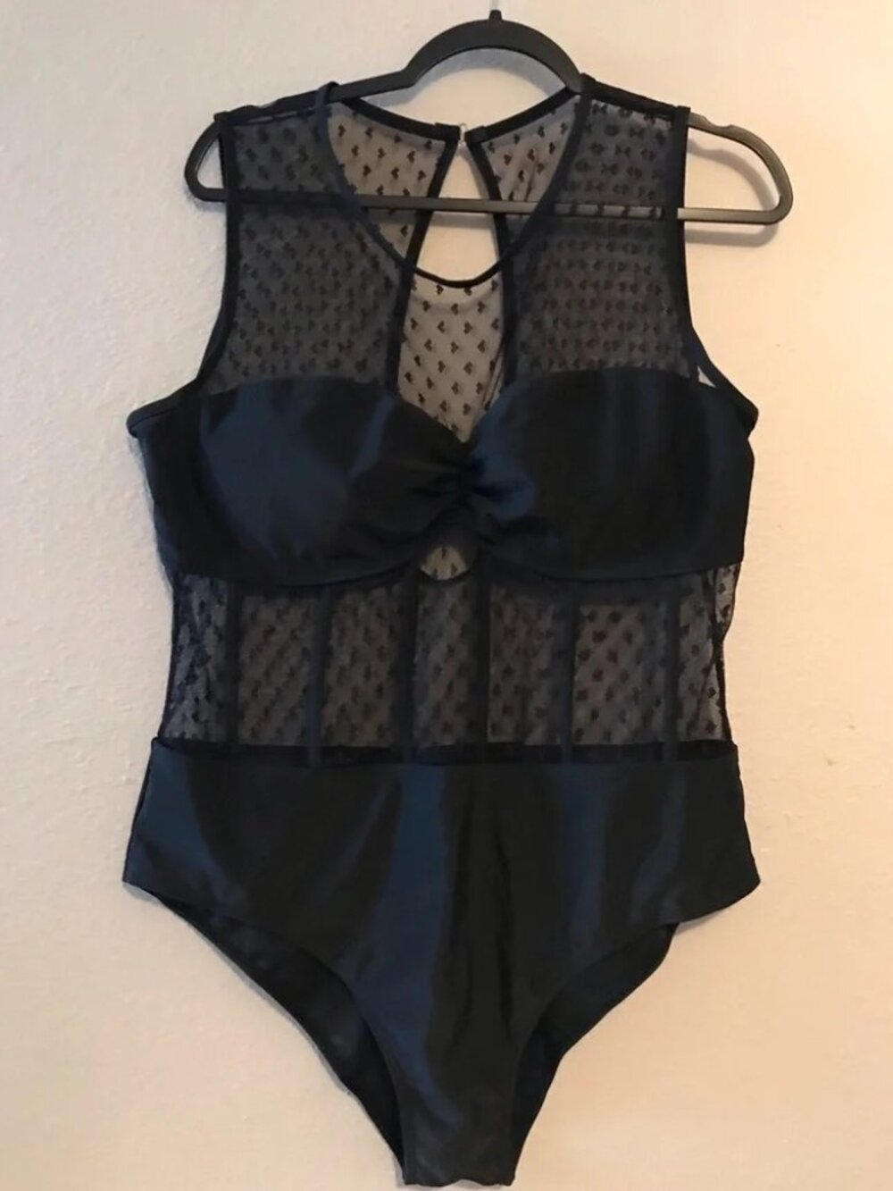 Black Sheer Mesh Bodysuit - Women Intimates & Sleepwear